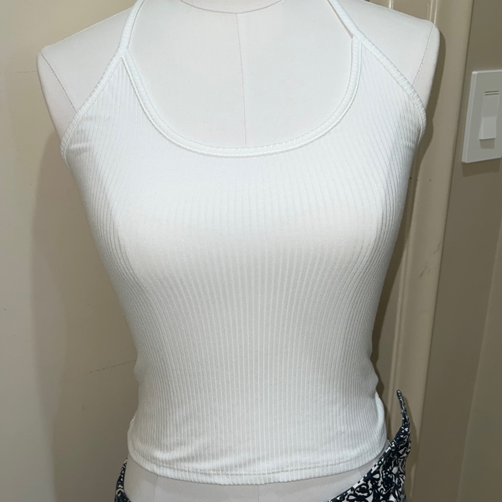 LF ladder back white top